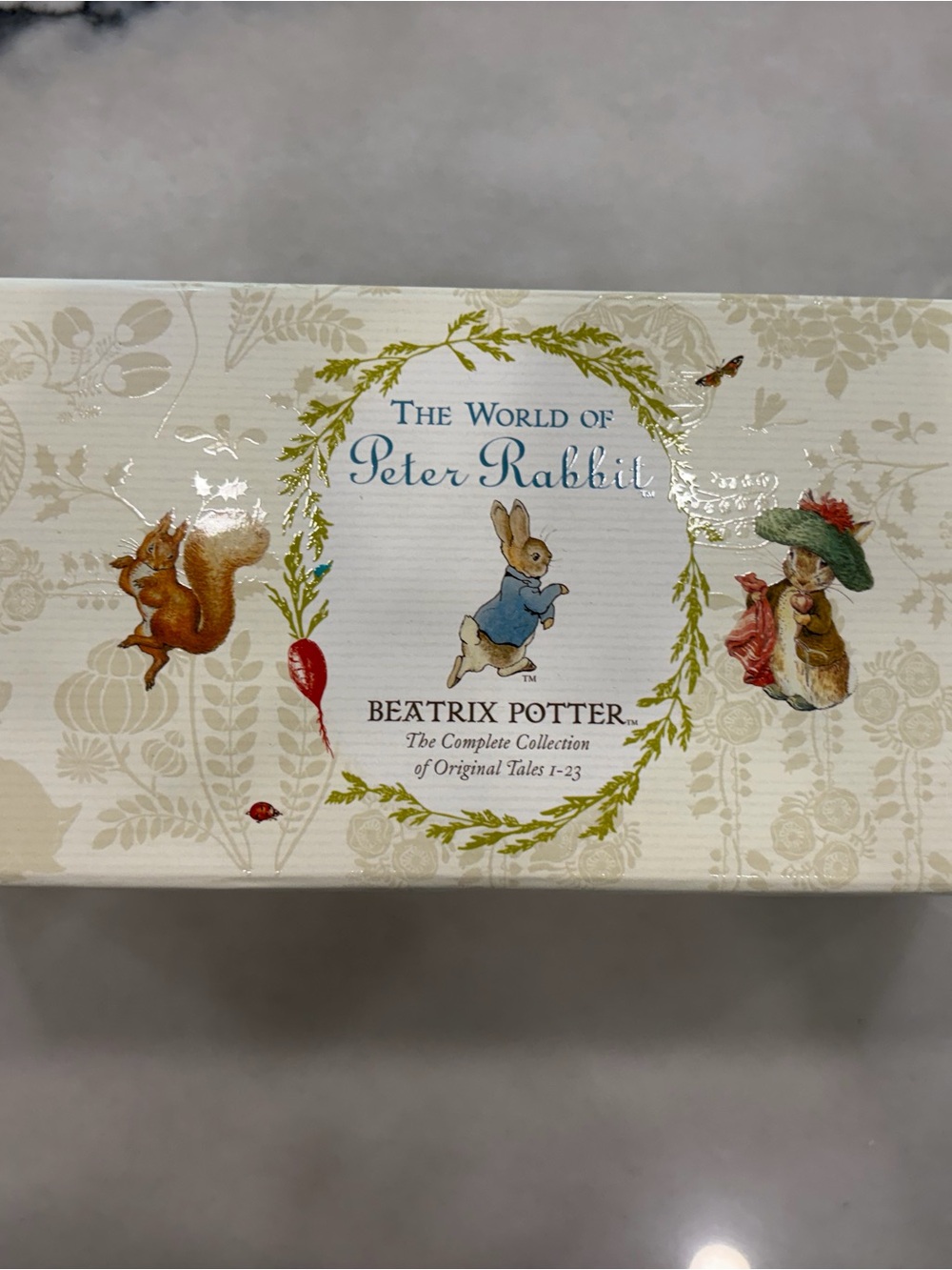 The World of Peter Rabbit Beatrix Potter Box Set - Cream, Blue, Green - NEW